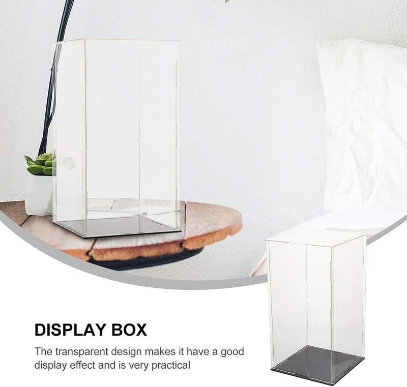 balacoo Plastics Clear Acrylic Display Case Transparent Model Display Box Assemble Countertop Box for Toys Models Exhibits Collectibles - Image 3
