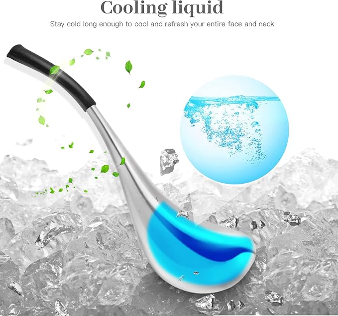 VXDAS Ice Globes for Face and Eyes Stainless Steel Cryo Sticks Roller Gua Sha Scarping Tool for Spa Beauty Massage Facial Skin Care Kits with Storage Case for Puffiness Reducing Jawline Sculpting - Image 4
