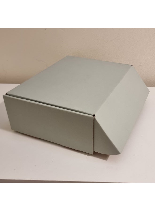 علب شحن كرتونية مضلعة باللون الأخضر الفاتح – عبوة 25 قطعة مقاس 26.7×20×8.8 سم، لتغليف وشحن المشاريع الصغيرة، الهدايا والتخزين، صديقة للبيئة وسهلة الطي - Image 4