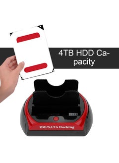 Thoraya 4TB HDD 2.5in/3.5in IDE SATA Docking Station Fast Data Transmission Hard Disk Clone -  - Image 3