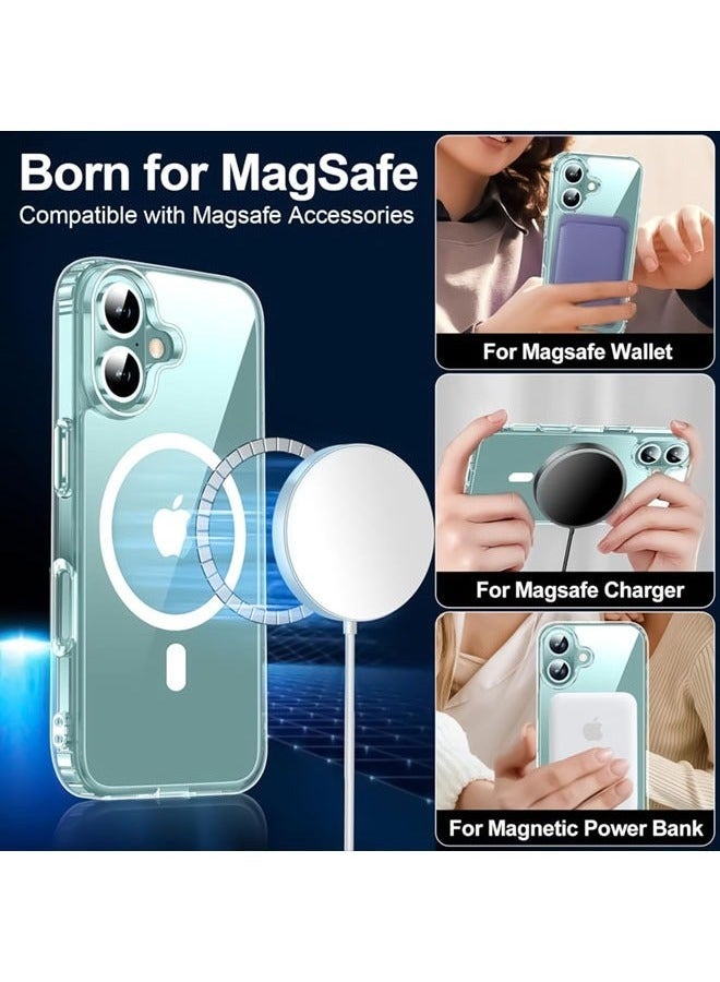 JAJEEK Privacy Case for iPhone 16 | Clear Magnetic iPhone 16 Case with Privacy Screen Protector & Camera Protector | Ultra Slim Shockproof TPU Bumper & Hard PC Cover | Full Protection & Privacy - Image 3
