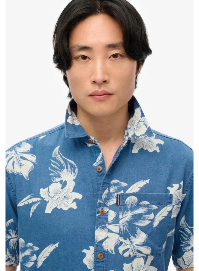 سوبر دراي قميص فينتج لووم بأكمام قصيرة