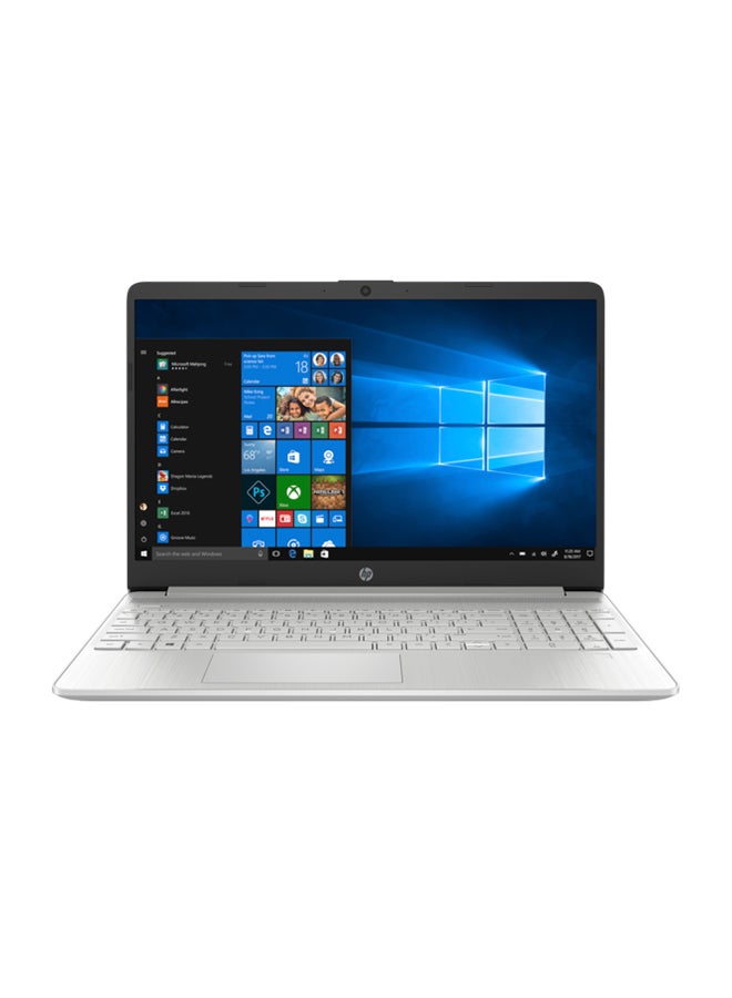 HP 15DY1032 (نسخة مطورة) لابتوب بشاشة 15.6 بوصة، مع معالج Core i3-1005G1/8GB RAM/256GB SSD/رسومات إنتل UHD باللون الفضي - Image 1