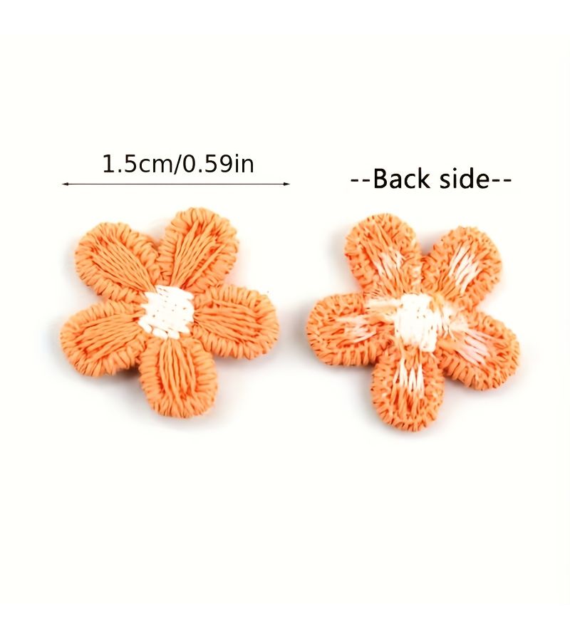 32pcs Hand Embroidered Daisy Flower Patches For Crochet Crafts DIY Sewing - Image 3