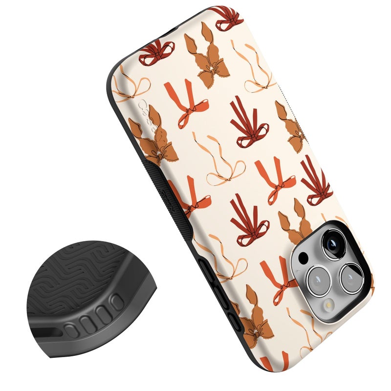 Casely iPhone 15 Pro Max Case | Fall Girlie | Pumpkin Spice Bows | Bold Protective Design | MagSafe Compatible Design - Image 5
