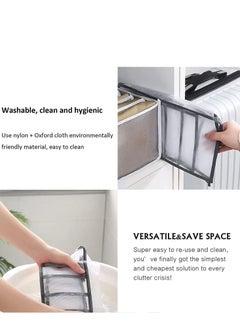 TYCOM Foldable Storage Boxes Bra Underwear Closet Organizer Foldable Container Case Drawer Divider for Necktie Bra Sock Underwear Organizer Home Closet Organizer Boxes Storage(3PCS White)  - Image 4