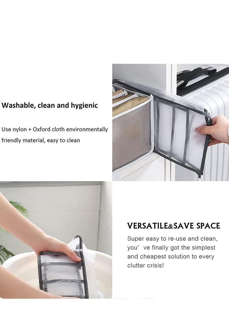 TYCOM Foldable Storage Boxes Bra Underwear Closet Organizer Foldable Container Case Drawer Divider for Necktie Bra Sock Underwear Organizer Home Closet Organizer Boxes Storage(3PCS White)  - Image 4