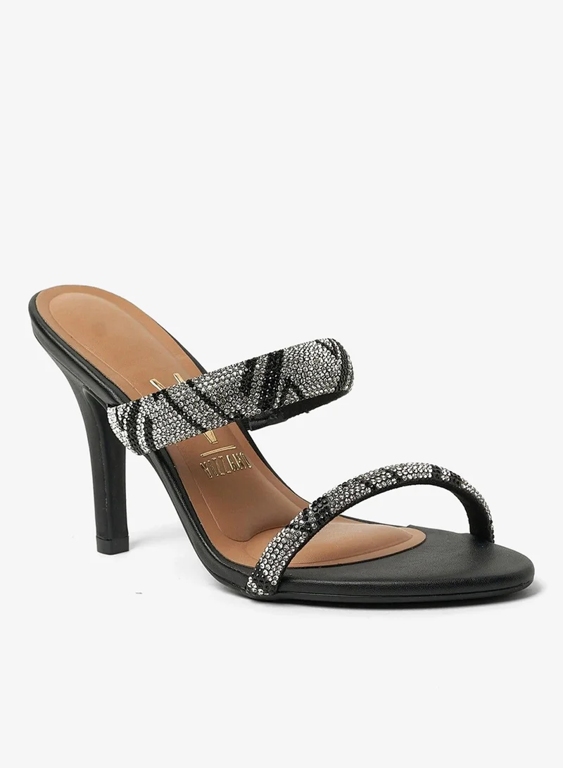 فيزانو صنادل بكعب عريض للنساء - صنادل أنيقة بكعب عالٍ للارتداء اليومي