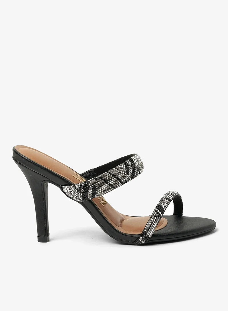 فيزانو صنادل بكعب عريض للنساء - صنادل أنيقة بكعب عالٍ للارتداء اليومي