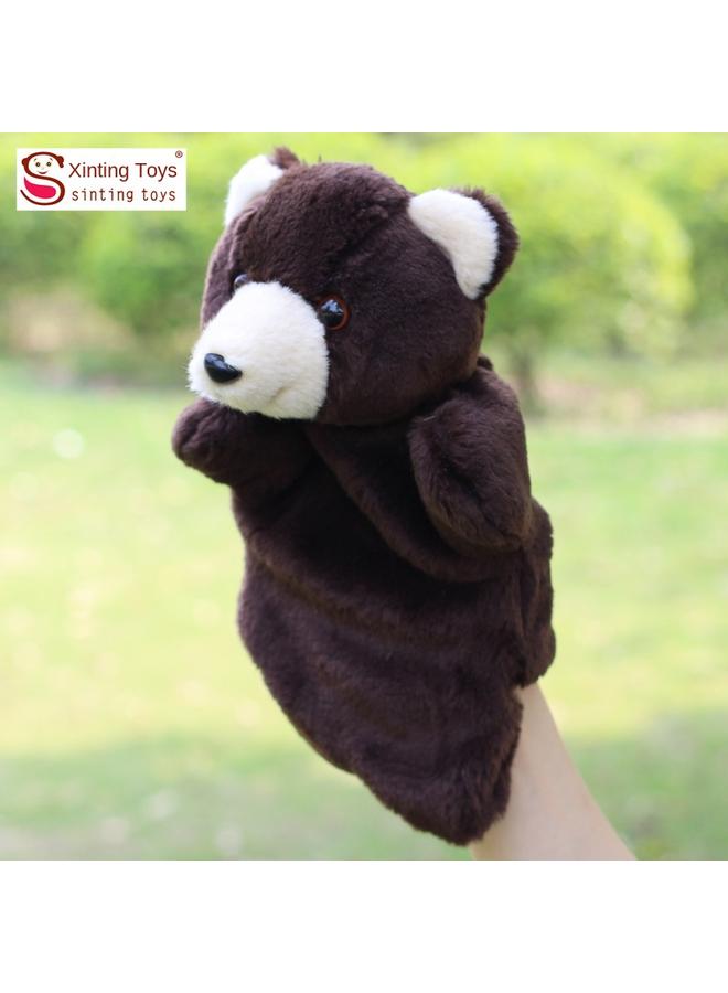 Bluejw Yiwu Factory Mixed Batch Teddy Bear Hand Doll Plush Toy Small Animal Brown Bear Finger Doll Children's Preschool Education Comfort - Image 1