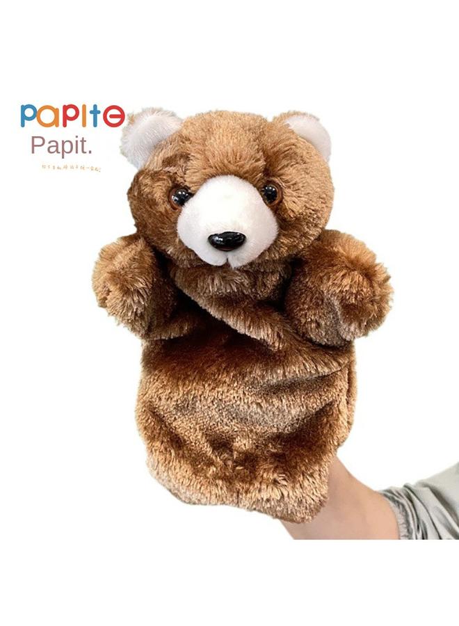 Bluejw Yiwu Factory Mixed Batch Teddy Bear Hand Doll Plush Toy Small Animal Brown Bear Finger Doll Children's Preschool Education Comfort - Image 2
