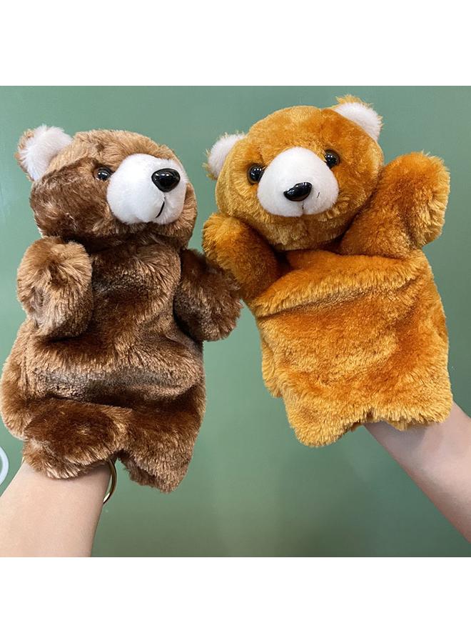 Bluejw Yiwu Factory Mixed Batch Teddy Bear Hand Doll Plush Toy Small Animal Brown Bear Finger Doll Children's Preschool Education Comfort - Image 5
