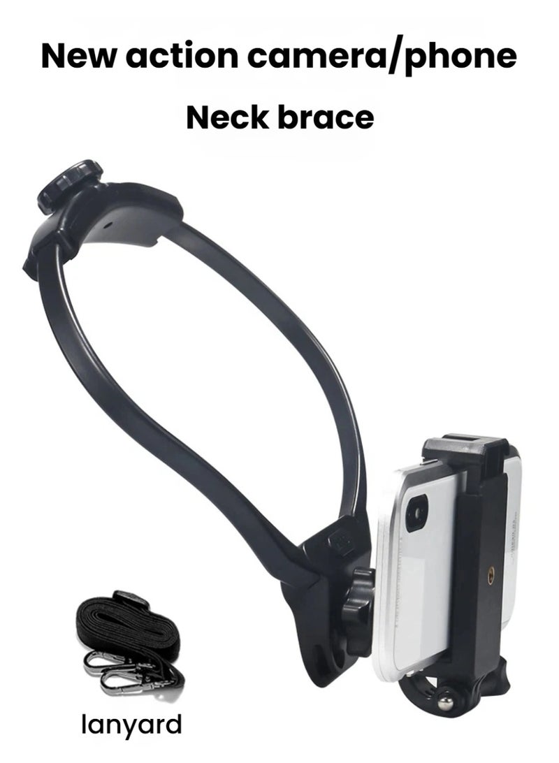 Neck Mount Holder for Action Camera u0026 Smartphone | 360° Adjustable with Quick Release - Image 2