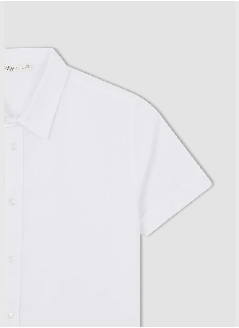 ديفاكتو Regular Fit Short Sleeve Shirt
