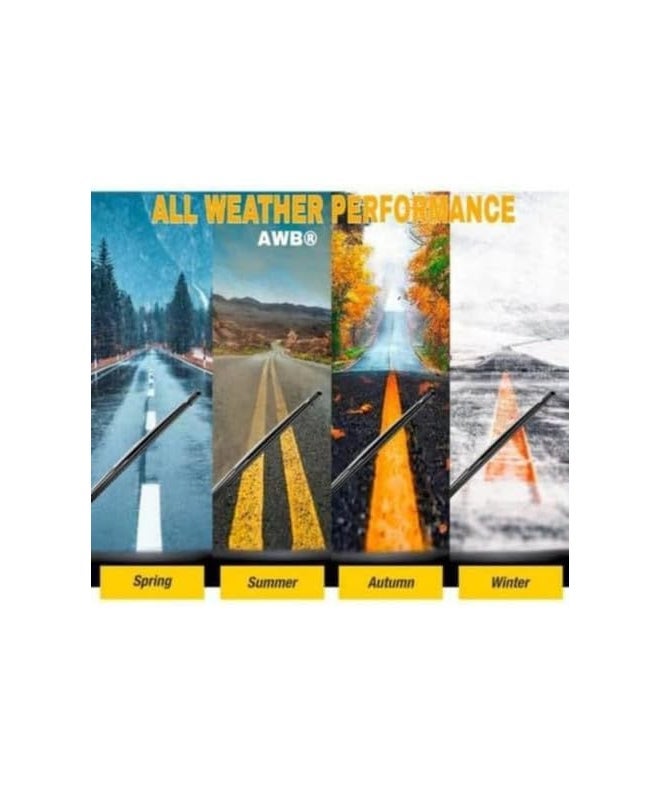 AWB® Hybrid Wiper Blades Compatible with XL6, Size- 24 "16"(Pack of 2) - Image 2