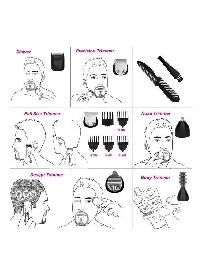 Generic 600 Multifunctional Rechargeable Electric Hair Trimmer Grooming Kit  - Image 3