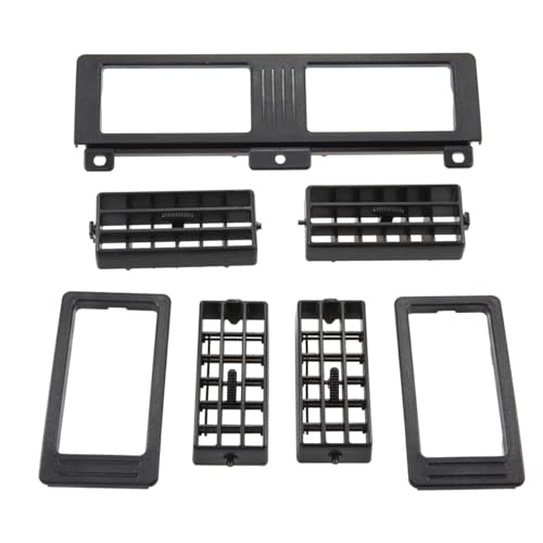 RLB-HILON Dashboard Heater Air Vent Grille Set Compatible with Nissan Navara D21 Hardbody Pickup 1986 to 1997 Year, Black Color - Image 1