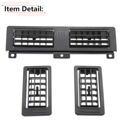 RLB-HILON Dashboard Heater Air Vent Grille Set Compatible with Nissan Navara D21 Hardbody Pickup 1986 to 1997 Year, Black Color - Image 5
