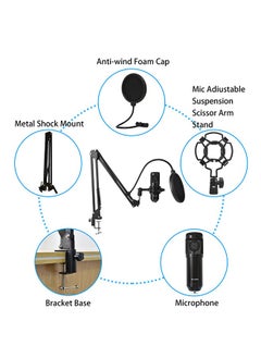 Mi VAZA Wireless Karaoke Microphone Professional Condenser with Tripod Sound Card V9XPRO for Live Streaming studio  - Image 3