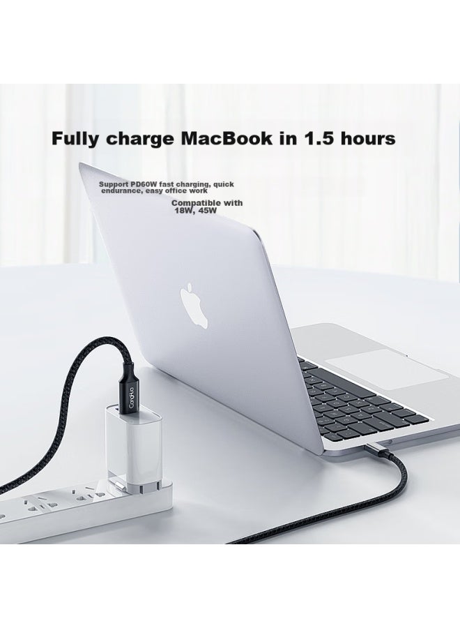 CangHua Apple 15/16 Charging Cable, Type-c Data Cable, Dual-ended Pd60w Fast Charging, C To C, Car Compatible, For Iphone 15/16 Promax, Ipad Pro, Laptops - Image 3