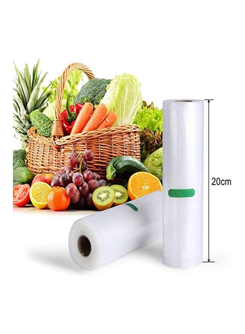 SOLARAE 2 Pcs Vacuum Food Sealer Rolls Bags for Saver and All Machines 5m in a roll - Image 4