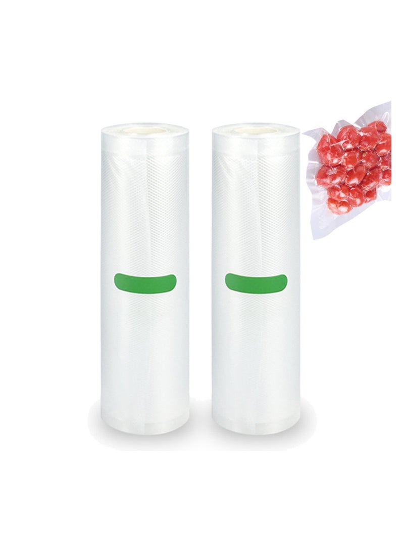SOLARAE 2 Pcs Vacuum Food Sealer Rolls Bags for Saver and All Machines 5m in a roll - Image 1