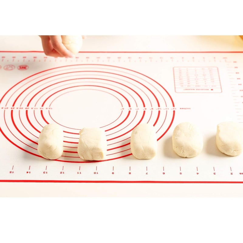 KPS Silicone Baking Mat Non Stick PastryDough Rolling Mat with Measurement CounterOven LinerPie Crust Mat BakingKitchen Tool Accessories Pack of 1Multicolor40x60cm - Image 4