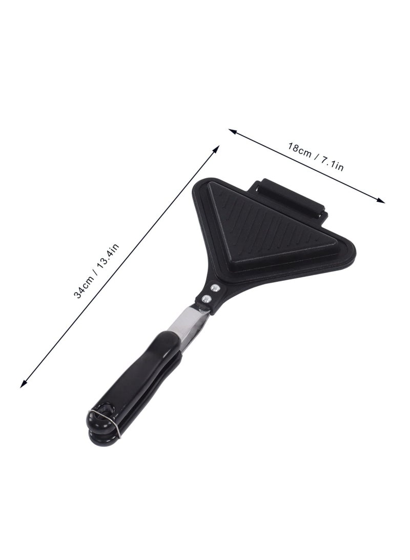 KASTWAVE Double Sided Frying Pan, Triangle Shape Sandwich Pan,Grilled Cheese Maker Nonstick Sandwich Maker Flip Grill Pan For Breakfast Toast Panini Waffle, Aluminum Alloy Cookware - Image 2