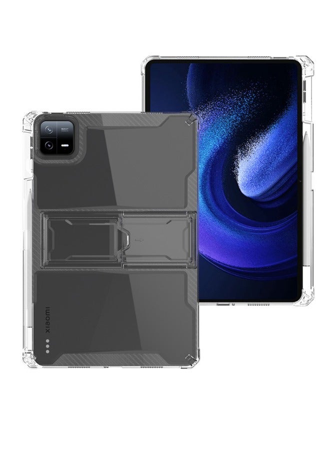 Xiaomi Pad 6/6 Pro Case, Durable Shockproof Cover with Kickstand and Pencil Holder, Four Corner Airbag Protective Case for Xiaomi Pad 6 Pro/Pad 6 11inch (Clear) - Image 4