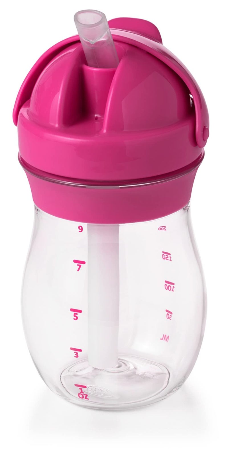 OXO Tot Transitions Straw Cup, 9 oz, Pink, Pack of 1 - Image 1