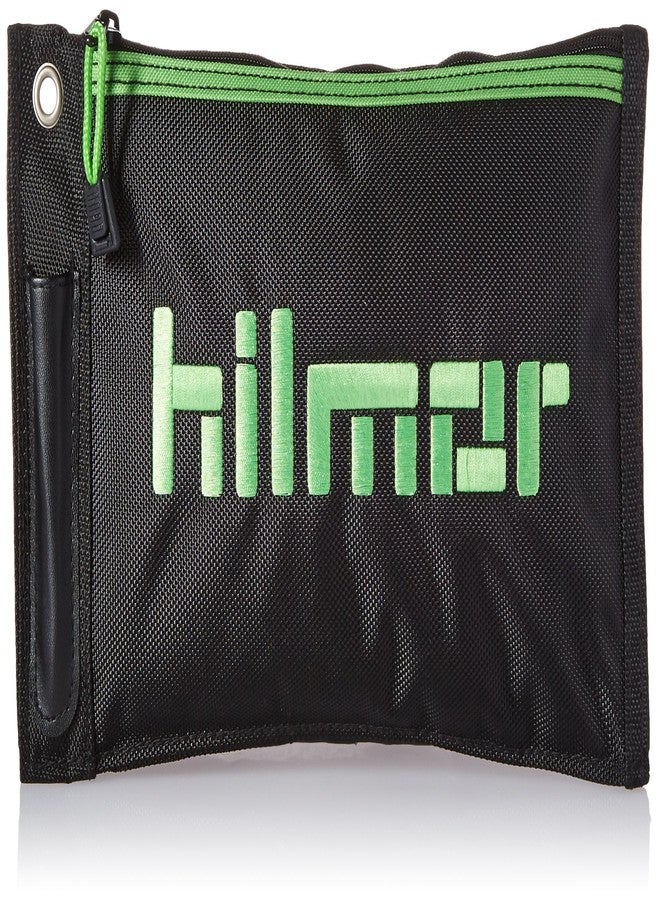 Hilmor Zipper Pouch, Waterproof Storage Bag for Small HVAC Tools & Accessories, Black & Green, ZP 1839081 - Image 1