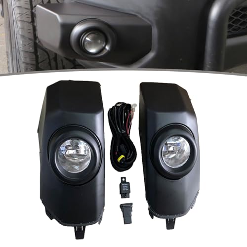 JESYMBX Front Bumper Fog Light For Toyota FJ Cruiser 2007-2017 Daytime Running Driving Lamp DRL with Bulb Wiring Black - Image 1