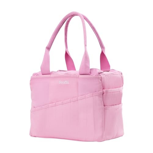 Soolla Studio Bag: Craft Organizer & Pottery Tool Bag, Washable Art Supply Tote, Knitting Yarn, Crochet Projects, 30 Pockets, 20+ Canvas Colors, Artist Gift for Adults (Flirty Flamingo) - Image 4