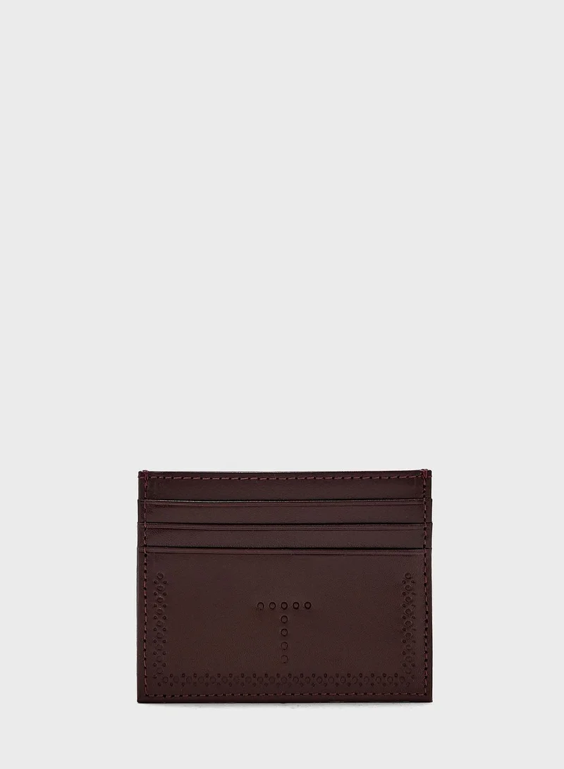 Ted Baker Douan Brogue Detail Card Holder