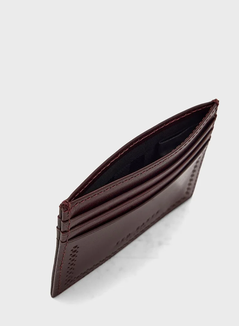 Ted Baker Douan Brogue Detail Card Holder