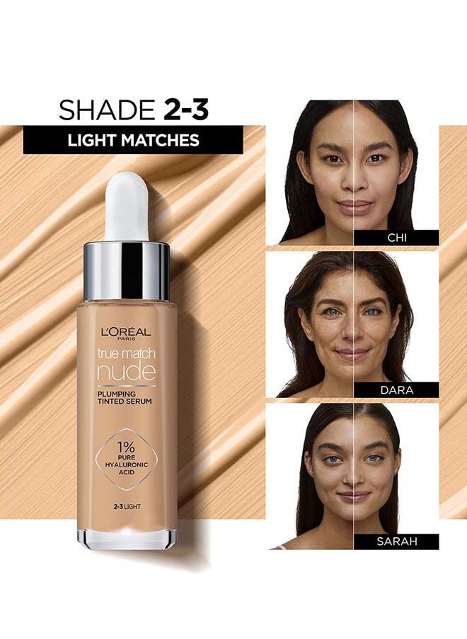 L'OREAL PARIS - True Match Nude, Plumping tinted Serum, Shade 2-3 - Image 1