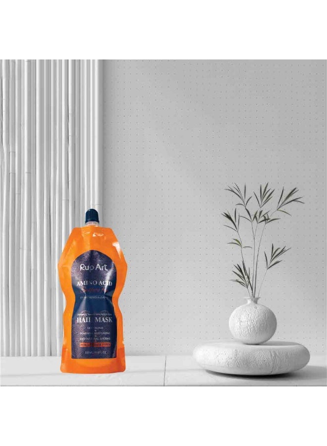 Rup Art Intensive Hair Mask Is Designed For Deep Repair Restoring Elasticity And Luster While Transforming Even The Most Damaged Locks Enriched With Jojoba Oil Amino Acids And Pure Keratin Enjoy A Professional Spa Treatment At Home Sulfatefree Long Lasting Fragrance 500 ml - Image 2