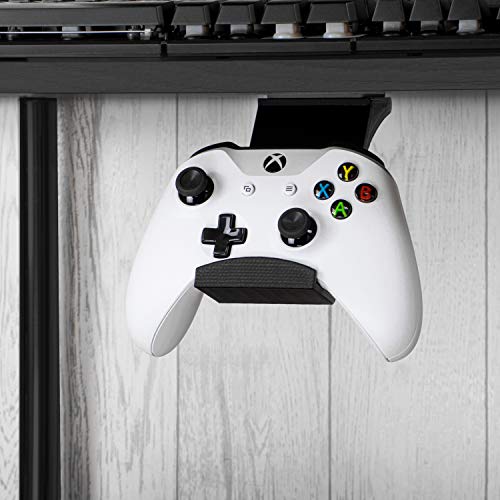 BRAINWAVZ حامل وحدة التحكم تحت المكتب BRAINWAVZ لجهاز XBOX One وSwitch وPS4 وPC وSteam وSteelseries ومعظم وحدات التحكم في الألعاب، بدون مسامير، شريط VHB (أسود، تحسين الالتصاق نوفمبر 2019) - Image 4