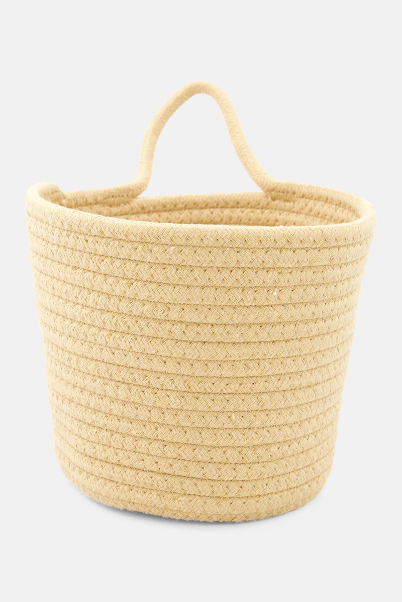 Muy Mucho Cotton Rope Storage Basket, Beige  - Image 2