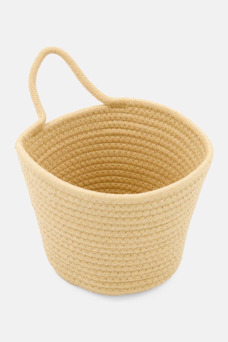 Muy Mucho Cotton Rope Storage Basket, Beige  - Image 3