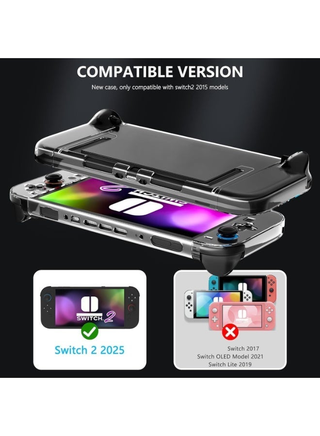 Bukela Clear Case Suitable for Nintendo Switch 2 Dockable Protective Cover with Shockproof Design Transparent Hard Shell Fits for Switch 2 & Joy-Cons (2025 Model) - Image 3