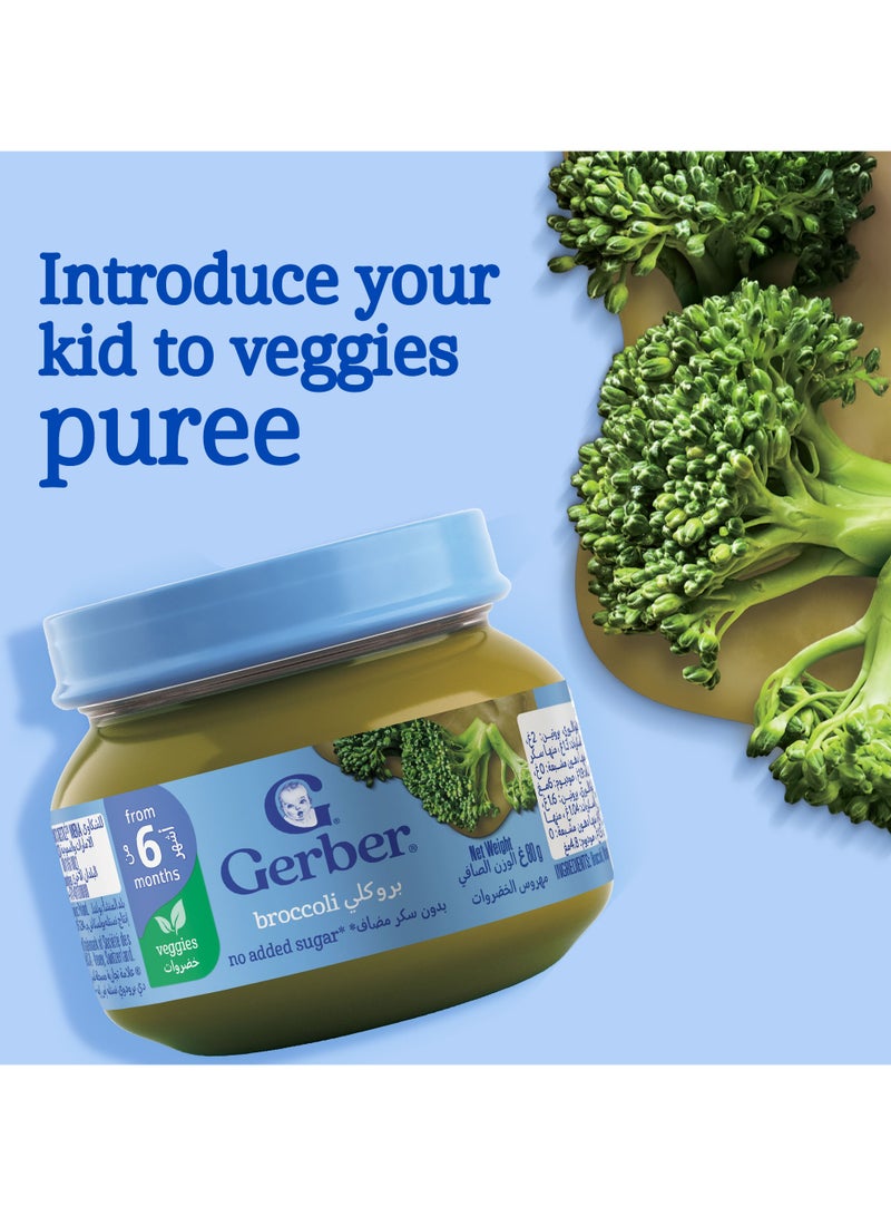 Gerber Baby Food Broccoli Puree Jar 6 Months - Image 5