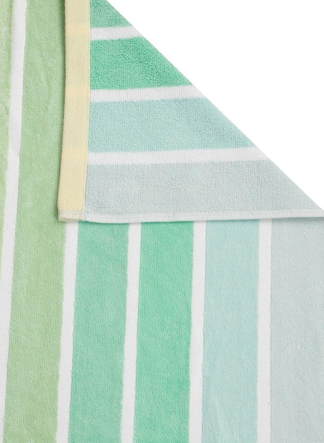 CREEVA Pastel Rainbow Stripe Beach Towel - Soft Multi-Tone, 105 x 180 cm - Image 3