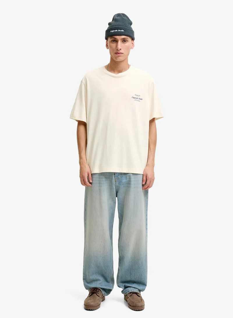 JACK & JONES  Casual Crew Neck T-Shirt for Men | Best Price UAE