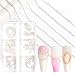 Sindy 6 Strips Nail Chains for Nail Art 3D Metal Nail Charms Nail Art Decoration Metal Sliver Punk Nail Studs Chains Metallic Nail Beads Ball Jewelry Accessories Manicure Tips - Image 3
