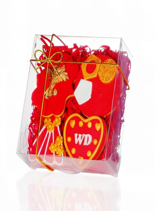 SLShePack 50Pack Full Clear Bakery Boxes - 5x5x2 Inches Chocolate Covered Strawberries, Mini Cake, Cookie, Macaron, Pie & Cakesickle Boxes - Image 2