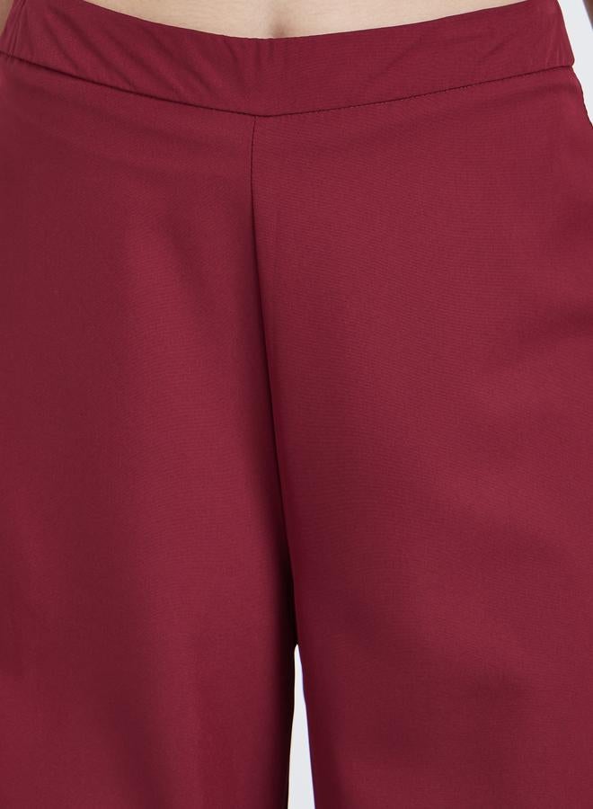 ستايلي بنطال بقصة أرجل واسعة - Image 3