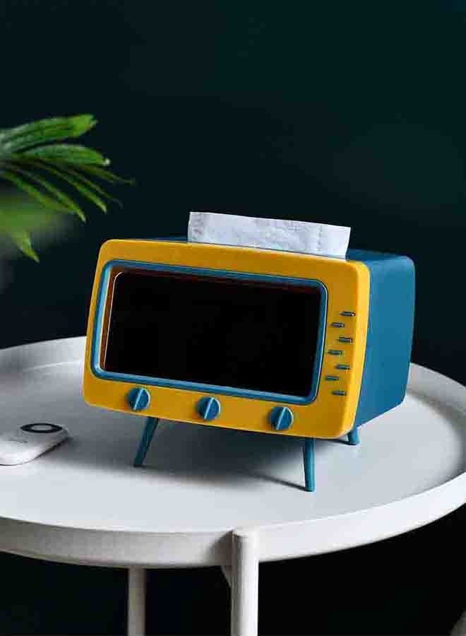 fashionhome Tv Shaped Mobile Holder With Tissue Box - Image 2