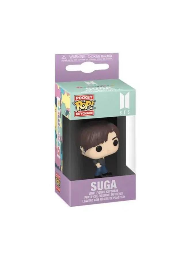 Funko Pocket Pop! Keychain Music: K-Pop - BTS - Dynamite - Suga (CDU12PCS) #220 - Image 2