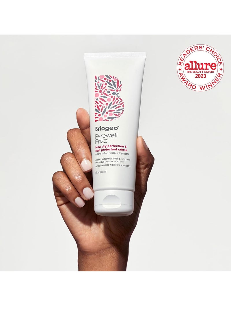 Briogeo Farewell Frizz Blow Dry Cream Heat Protectant for Hair Anti Frizz Hair Product 118ml - Image 2